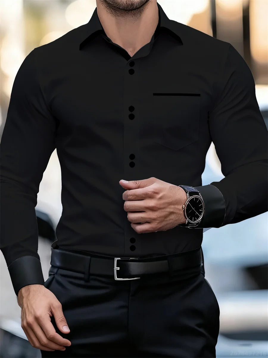 Men's Business Block Collar