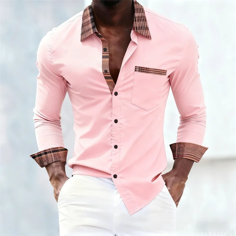 Men's Every Day with Plaid Collar
