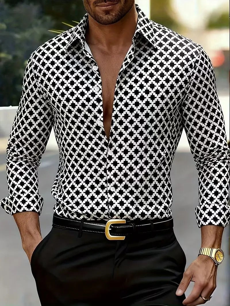 European and American Men's Dress Shirt