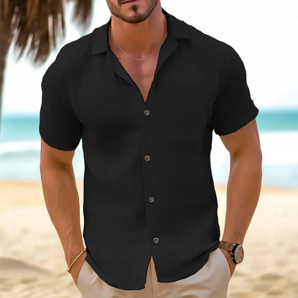 Men's Casual Button Down Shirt