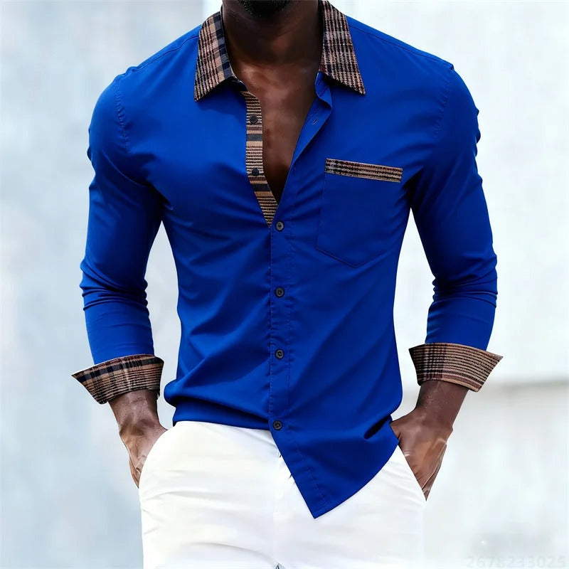 Men's Every Day with Plaid Collar