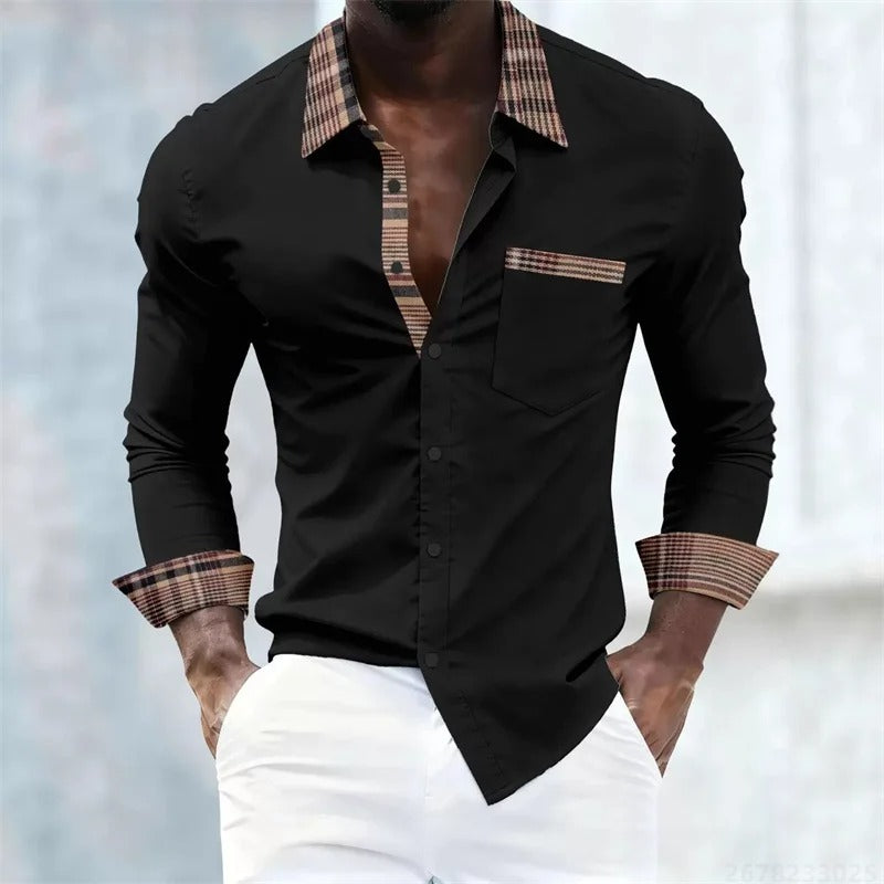 Men's Every Day with Plaid Collar
