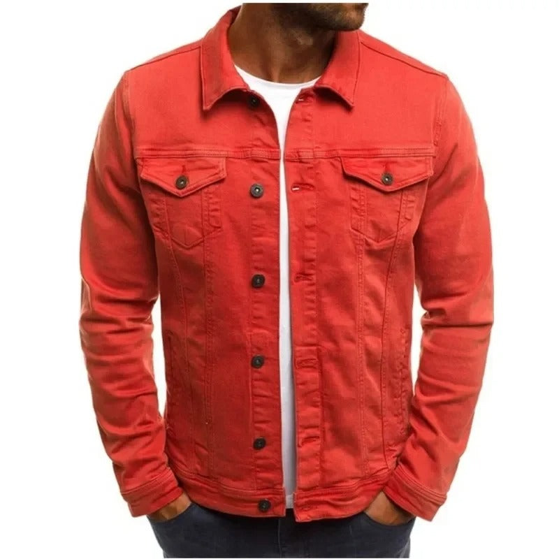 Men's Denim Streetwear Jacket